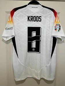 Toni Kroos #8 Mens MEDIUM Adidas Authentic Germany Home Euro Jersey Last Match - Picture 1 of 22