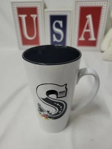 Disney Mickey Mouse Taza de Café Taza Letra S Monograma 12 Onzas NUEVO - Imagen 1 de 5