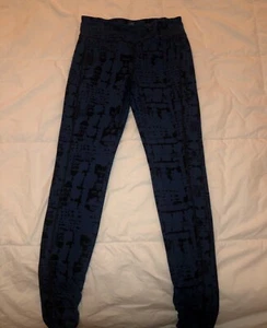 Cabo Women Leggings Size Small Black/Blue - Picture 1 of 1
