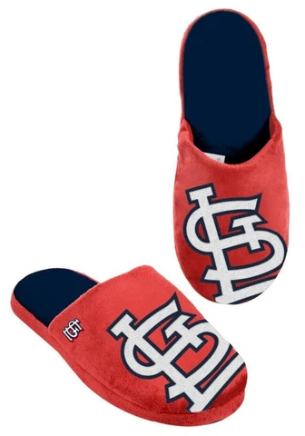 St Louis Cardinals Size X-Large Men's Big Logo Slippers [NEW] Slide Shoes House Cover