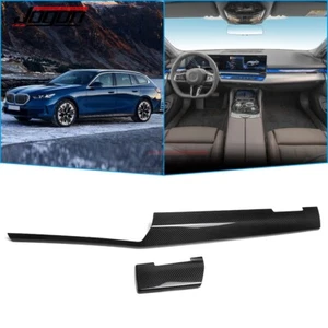 Panel decorativo de tablero central de carbono seco para BMW G60 G61 G68 i5 540i M5 G90 2024+ - Imagen 1 de 10