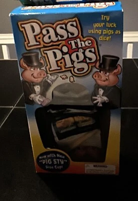 Juego de mesa Pass The Pigs 2016 con estuche de viaje clásico juego de fiesta #1046 nuevo Foto 1 de 2