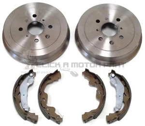 PEUGEOT 108 1.0 1.2 2014-2020 REAR 2 BRAKE DRUMS AND SHOES SET - Picture 1 of 1
