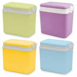 10L Colorful Camping Cooler Box Beach Picnic Travel Insulated Coolbox 1 Ice Pack - Picture 1 of 18