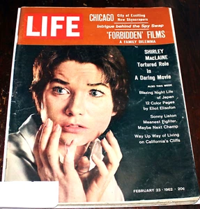 Life Magazine February 1962 Shirley MacLaine Forbidden Films Winston Ad - Picture 1 of 5