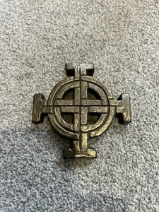 Celtic Round Cross ( Bronze Colour) Wild Goose Studios - Picture 1 of 3