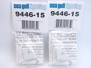 2-Pack Sea Gull Lighting 9446-15 Ambiance Lx Track Wall to Ceiling Covers White - Picture 1 of 3
