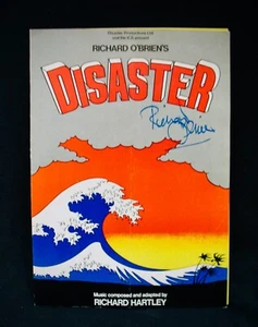 RICHARD O'BRIEN~Programa de Juego de Desastres Autografiado Raro~Espectáculo de Imágenes de Terror Rocky - Imagen 1 de 4