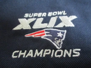 SUPER BOWL XLIX NEW ENGLAND PATRIOTS CHAMPIONS Embroidered (2XL) Polo Shirt - Picture 1 of 3