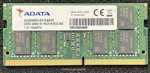 AD4B2666316G19-BSSC Adata 16GB PC4-21300 DDR4-2666MHz ECC 260-Pin Sodimm 1.2v - Picture 1 of 2