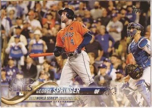 2018 TOPPS # 329 - GEORGE SPRINGER - WORLD SERIES GAME 7  - Picture 1 of 1