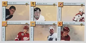 1992-93 UD UPPER DECK EURO ROOKIE TEAM SP INSERT 6 CARD SET BURE HASEK LIDSTROM - Picture 1 of 2