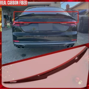 For Audi A5 B9 SLINE S5 RS5 4-Door 2017+ Gloss Black Rear Trunk Boot Lip Spoiler - Picture 1 of 4