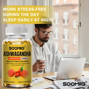 Cápsulas ASHWAGANDHA Mejora la Inmunidad Promueve la Salud General 30-120 Cápsulas - Imagen 1 de 11