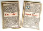 1941 TITO LIVIO STORIA ROMANA & LE ODI 2 VOLUMES antique in ITALIAN