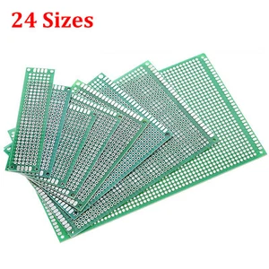 Double Sided PCB Printed Circuit Board Breadboard Prototyping Strip Board - Picture 1 of 5