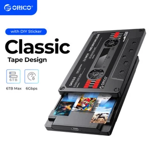 ORICO [Retro-Band] 2,5'' Externes Festplattengehäuse für 7 / 9,5 mm HDD SSD - Picture 1 of 48