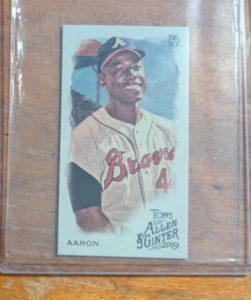 2019 Topps Allen and Ginter Mini A and G Back #50 Hank Aaron Braves - Bild 1 von 2