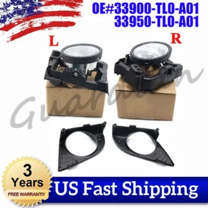Cubiertas de lámpara de conducción de luz antiniebla L+R 33900/33950TL0A01 sin bombillas para Acura TSX 09-10 - Imagen 1 de 9