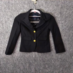 French Toast Boy Blazer 6 Black Uniform Pocket Buttons Long Sleeve School Preppy - Picture 1 of 10