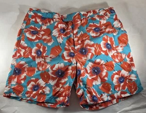 Pantalones Cortos de Natación Híbridos Bonobos Para Hombres 34 Rojo Amapola Floral Malla Forrados Bolsillos de Secado Rápido - Imagen 1 de 14