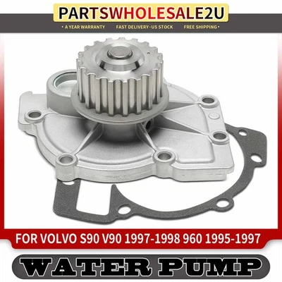 Bomba de agua del motor nueva con junta para Volvo S90 V90 1997-1998 960 1995-1997 2,9 L Foto 1 de 4