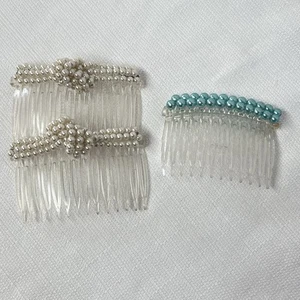 "Peines de pelo vintage imitación perla 3""" - Imagen 1 de 3