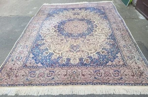 Isfahan Mit Seide Orientteppich 366x240cm Rug Carpet Esfahan - Bild 1 von 22