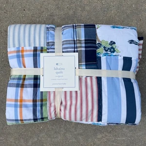 Pottery barn kids baby lahaina quilt toddler bedding 100% cotton 36 X 50" - Picture 1 of 5