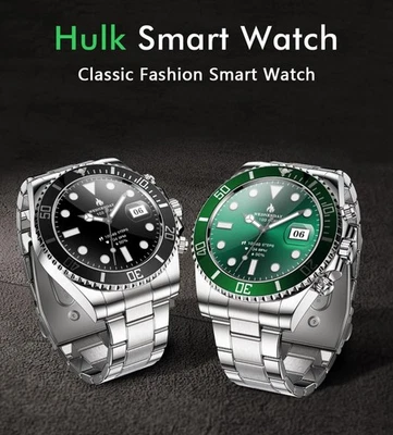Classic Fashion Smart Watch with Heart Rate Monitor Pedometer - Hulk Smartwatch - Image 1 of 4