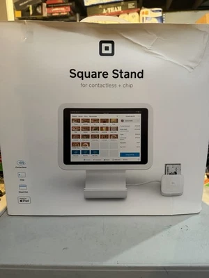Apple Square Stand (new, Clear Film Still Attached. Open Box) - Image 1 of 3