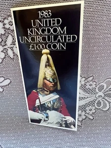 ROYAL MINT UNITED KINGDOM UNCIRCULATED 1983 £1 COIN PACK BUNC - Picture 1 of 7
