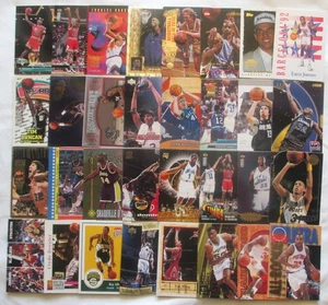 Lot 32 NBA Michael Jordan Larry Bird Magic Johnson Bulls Celtics Lakers RC HOF - Picture 1 of 5