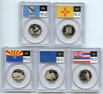 2008 S Clad State Quarter Set PCGS PR69DCAM - Image 1 of 2