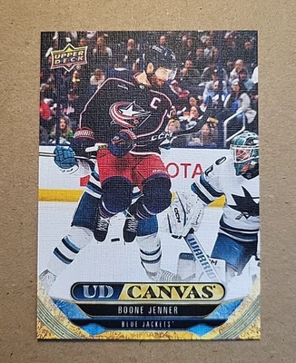 Boone Jenner - Blue Jackets - 2024-25 UD Series 2 - UD Canvas Insert - #C184 - Image 1 of 2