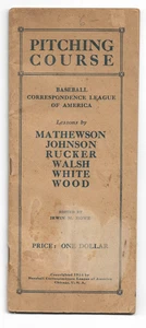 Folleto de curso de lanzamiento de la liga de correspondencia de béisbol de 1914 de colección - Imagen 1 de 12