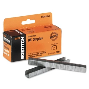 Bostitch B8 PowerCrown Premium Staples 3/8 inch Leg Length 5000 Count Box - Picture 1 of 5