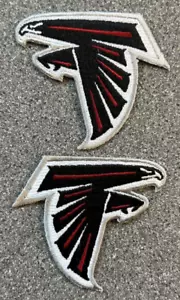 SINCE 2003 ATLANTA FALCONS NFL FOOTBALL VINTAGE 3" JERSEY TEAM PATCH SET OF 2 - Picture 1 of 6