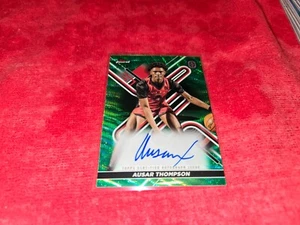 2023 TOPPS FINEST OVERTIME AUSAR THOMPSON AUTO GREEN CARD 32/99 DETROIT PISTONS - Picture 1 of 2