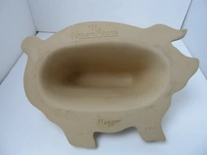 Haeger Naturstein Schweineform Mikrowelle Speckkocher - sehr guter Zustand - Bild 1 von 10