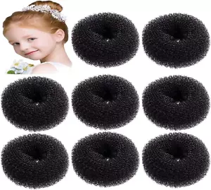 8Pack Hair Bun Maker for Kids, Small Donut Shapers - Create Perfect Buns with... - Picture 1 of 12