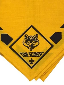 Pañuelo Cub Scout clásico amarillo pantalla de seda (LB1610) - Imagen 1 de 2