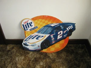 Hermoso letrero de metal Miller Lite cerveza oxidada Wallace - Imagen 1 de 1