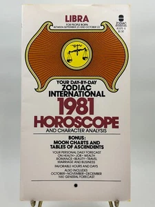Your Day By Day Zodiac International 1981 Horoscope & Character Analysis Libra - Bild 1 von 5