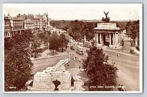 Postcard Hyde Park Corner London England Posted U.S. Army Postal Service 1944 - Picture 1 of 2