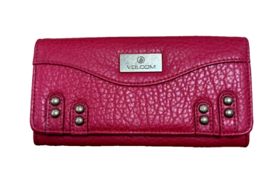 Volcom Woman INDULGE WALLET Red Portmonee rot Nieten NEW Neuware Portofrei!!! - Bild 1 von 4