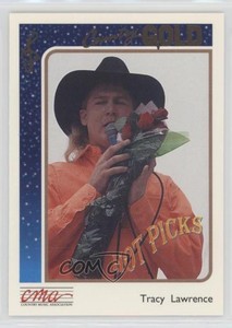 1992 Sterling Cards CMA Country Gold Gold Tracy Lawrence #8 d8k