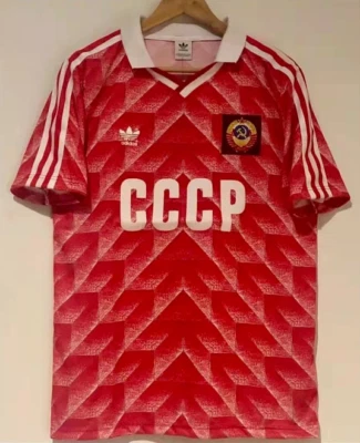 MAGLIA CALCIO RETRÒ VINTAGE UNIONE SOVIETICA CCCP HOME STAGIONE 1988 NUOVA/NEW - Image 1 of 4