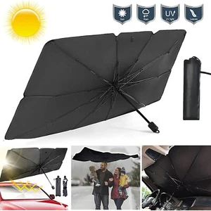 Foldable Car Windshield Sun Shade UV Rays Umbrella Heat Sun Visor Protector US - Picture 1 of 10