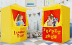 Lemonade Stand Puppet Show Kids Reversible Play Tent Pretend NEW